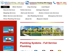 Tablet Screenshot of gps-plumbing.com